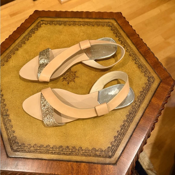 Zara Collection leather flat sandals size 38/8 - Picture 2 of 4